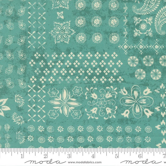 Cadence Quilt Fabric - Patchwork in Indigo Blue - 11919 20